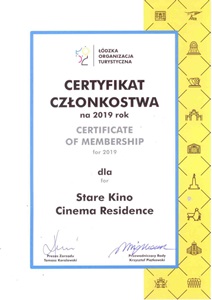 Certyfikat Stare Kino 
